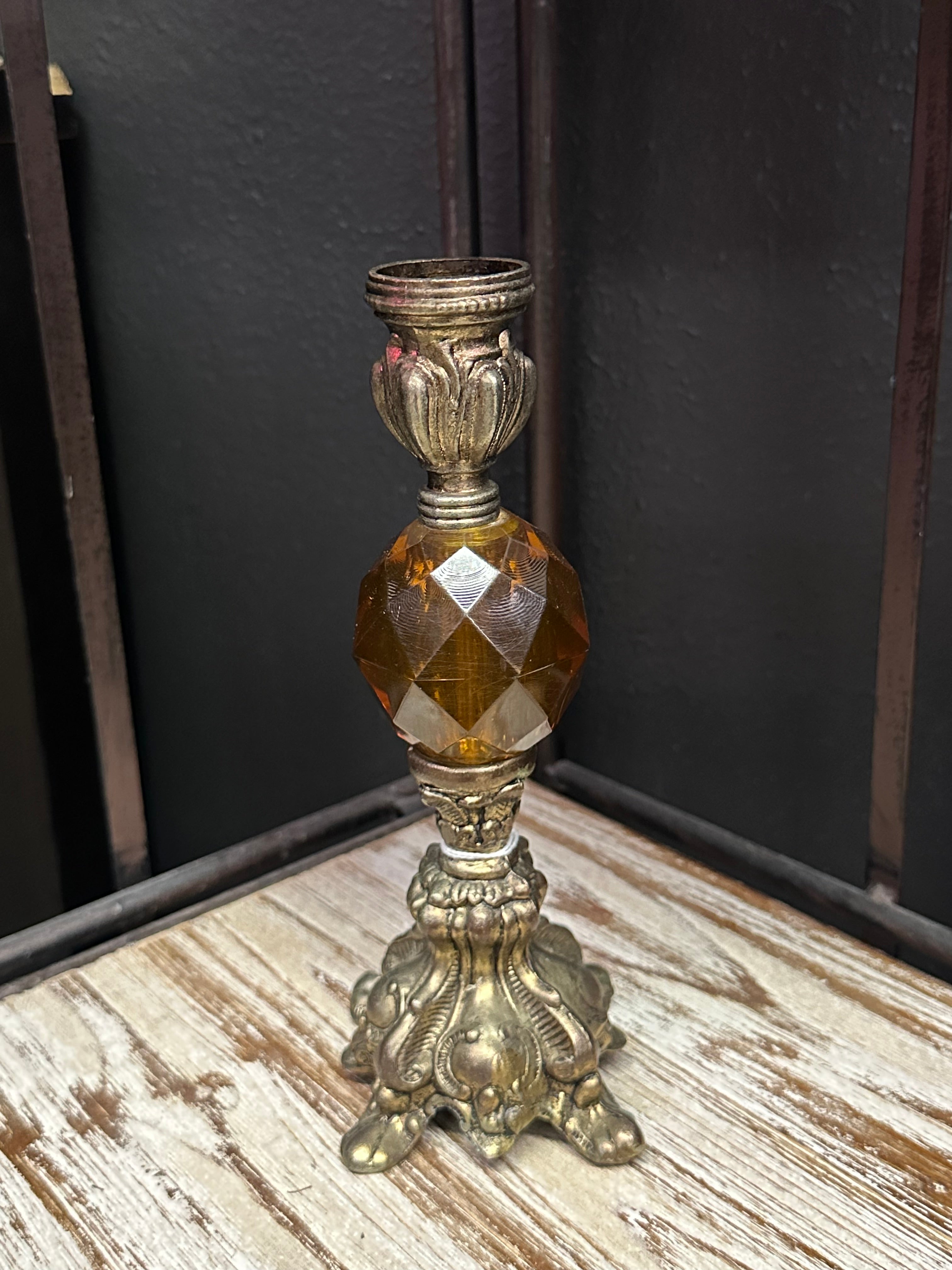 Golden Candle Holder